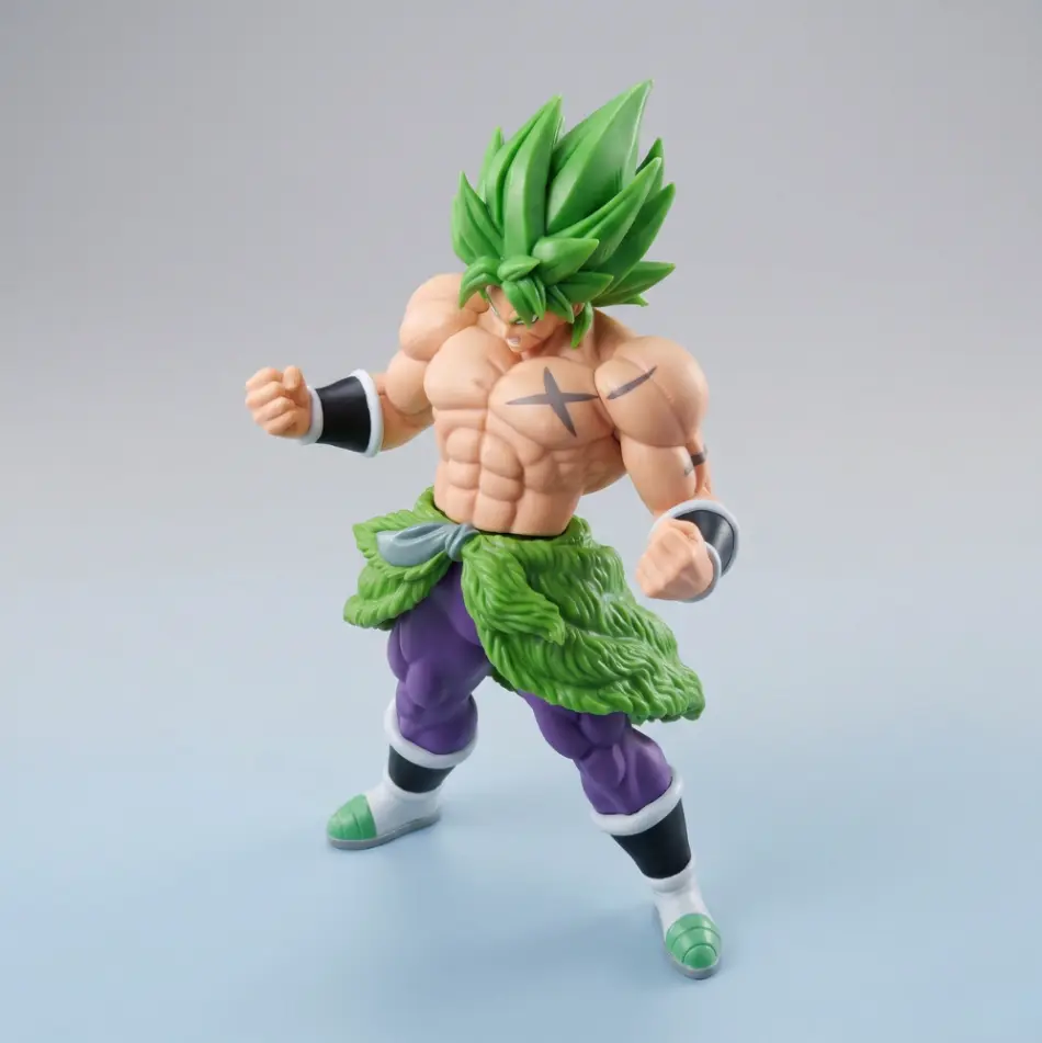 Broly Figure, Dragon Ball Anime Figure, Legendary Super Saiyan Collectible, Green Hair Warrior Action Figure, PVC Anime Statue, Anime Fan Gift, Desk Decor