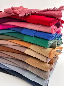Autumn Winter Versatile Reversible Solid Color Short Fringe Blanket Scarf Shawl, Perfect for Outdoor Travel Dating Decoration