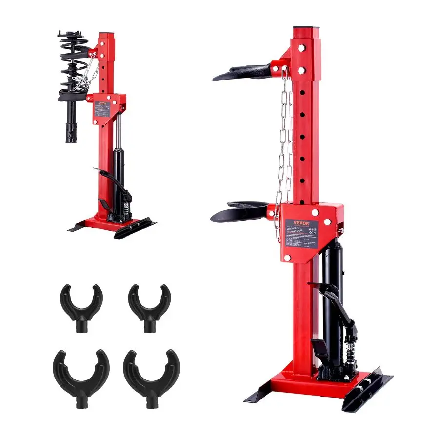 【DealsForYouDays】VEVOR Strut Spring Compressor, 4.5 Ton/9920 LBS Hydraulic Jack Capacity, 1 Ton Rated Compression Force, Auto Strut Coil Spring Compressor Tool, Hydraulic Spring Compressor for Strut Spring RemovingVEVOR Super Brand Day