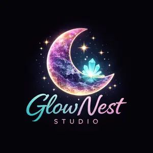 GlowNest Resin Studio shop logo