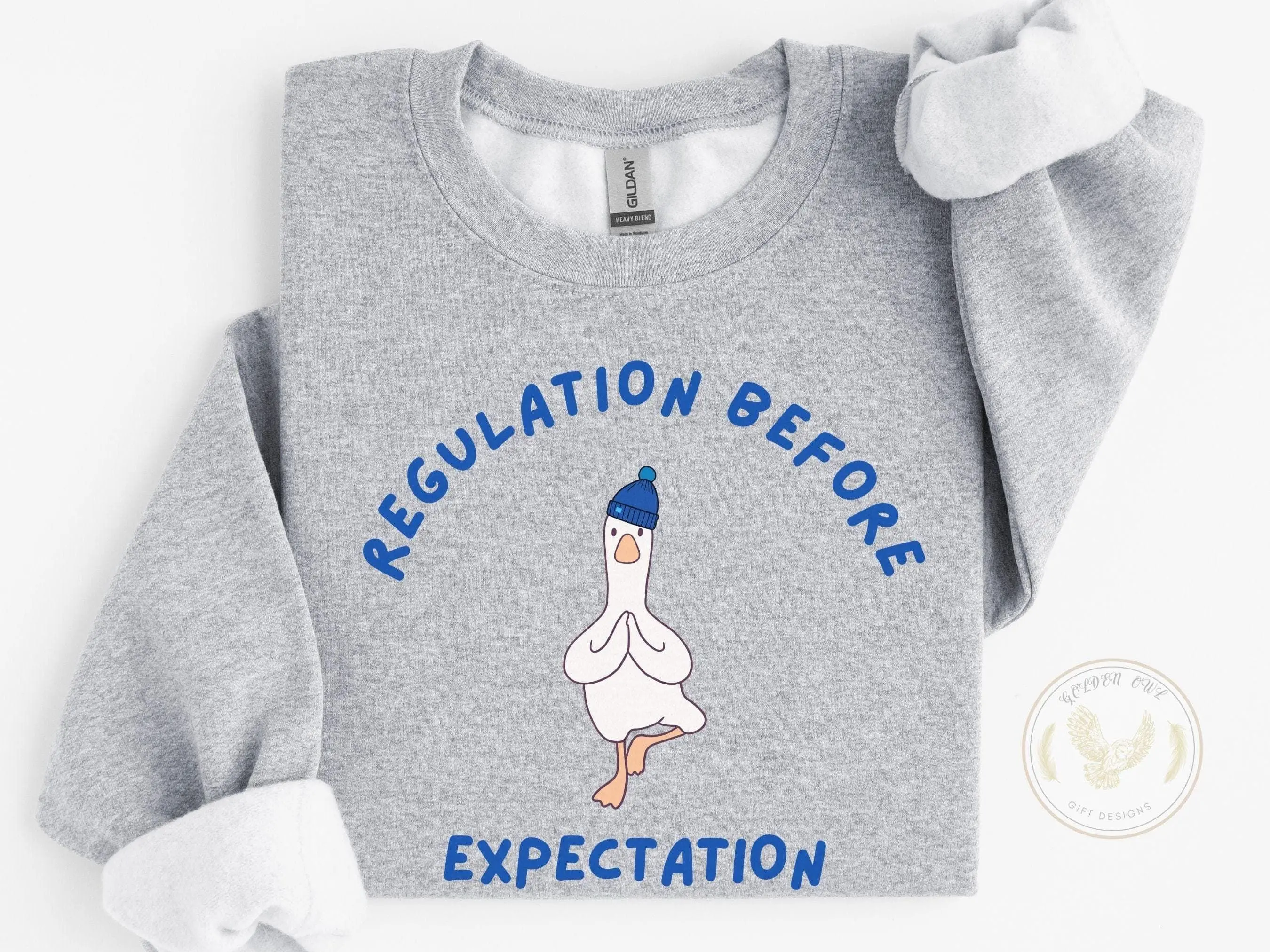 Regulation Before Expectation T-Shirt, Sweatshirt - Funny RBT, BCBA Sweater, SPED Teacher Gift, Behavior Therapist Sweater.