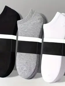 10 Pairs Spring Summer Minimalist Sweat-Wicking Antibacterial Socks Set, Casual Short Socks, Lightweight Comfortable Anti-Odor Non-Slip