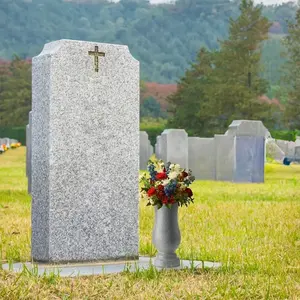 Elliptical Angel Grave Vase with Spikes for Cemetery Memorial Decorations - Perfect for Human or Pet Graves