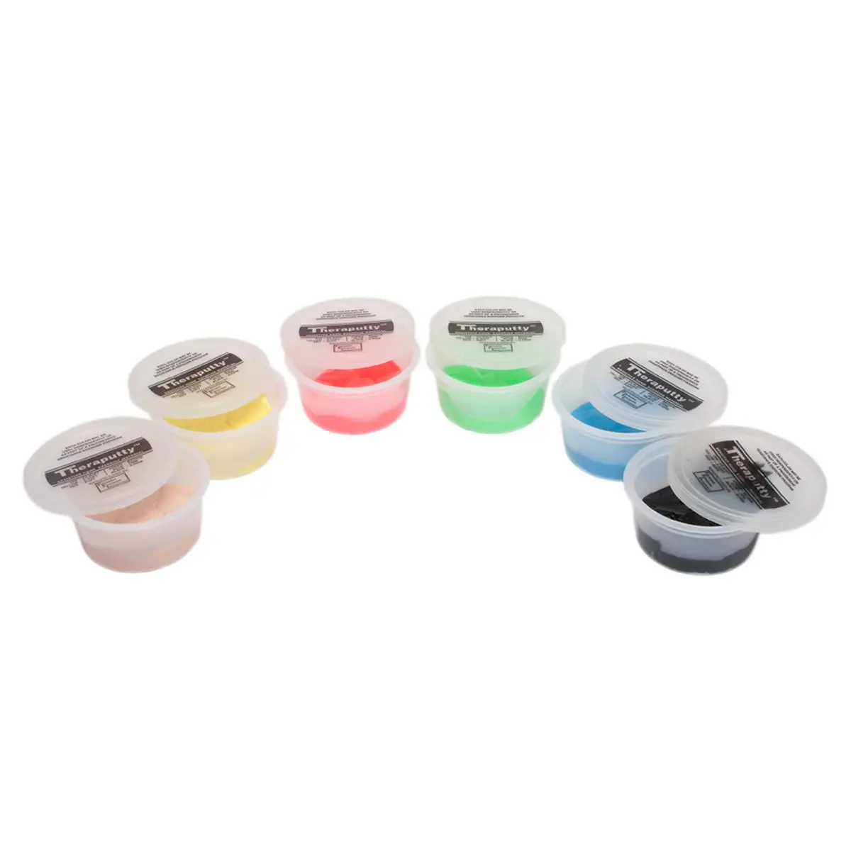 212 MAIN Gluten-Free Therapy Putty - 2 Oz Color-Coded Hand Strengthener, 6-Piece Sports Accessory, Standard in Resistive Hand Exercise for Grip Improvement