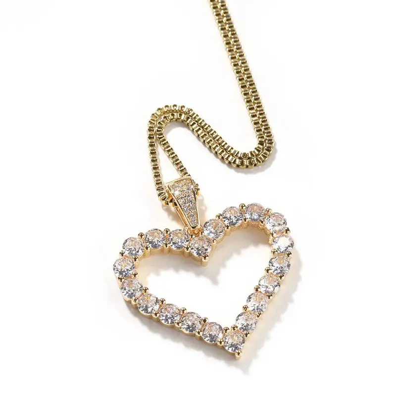 Aurora Heart Necklace 18k Gold Plated