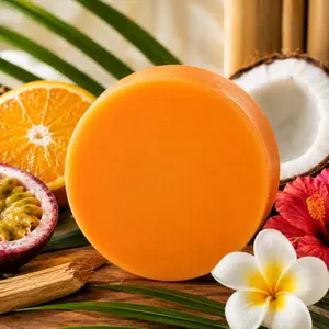 Boom Shakalaka Goat Milk Soap Bar, Scented Body Care Cleanser with Tropical Fruit-Coconut Island Aroma Blend