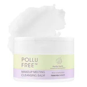 THANKYOU FARMER Pollufree Makeup Melting Cleansing Balm 3.16 Fl Oz (90ml) - Waterproof Makeup Remover, Patented Korean Herb Extract, Korean Cleansing Balm Makeup Remover, Oil Based Cleanser