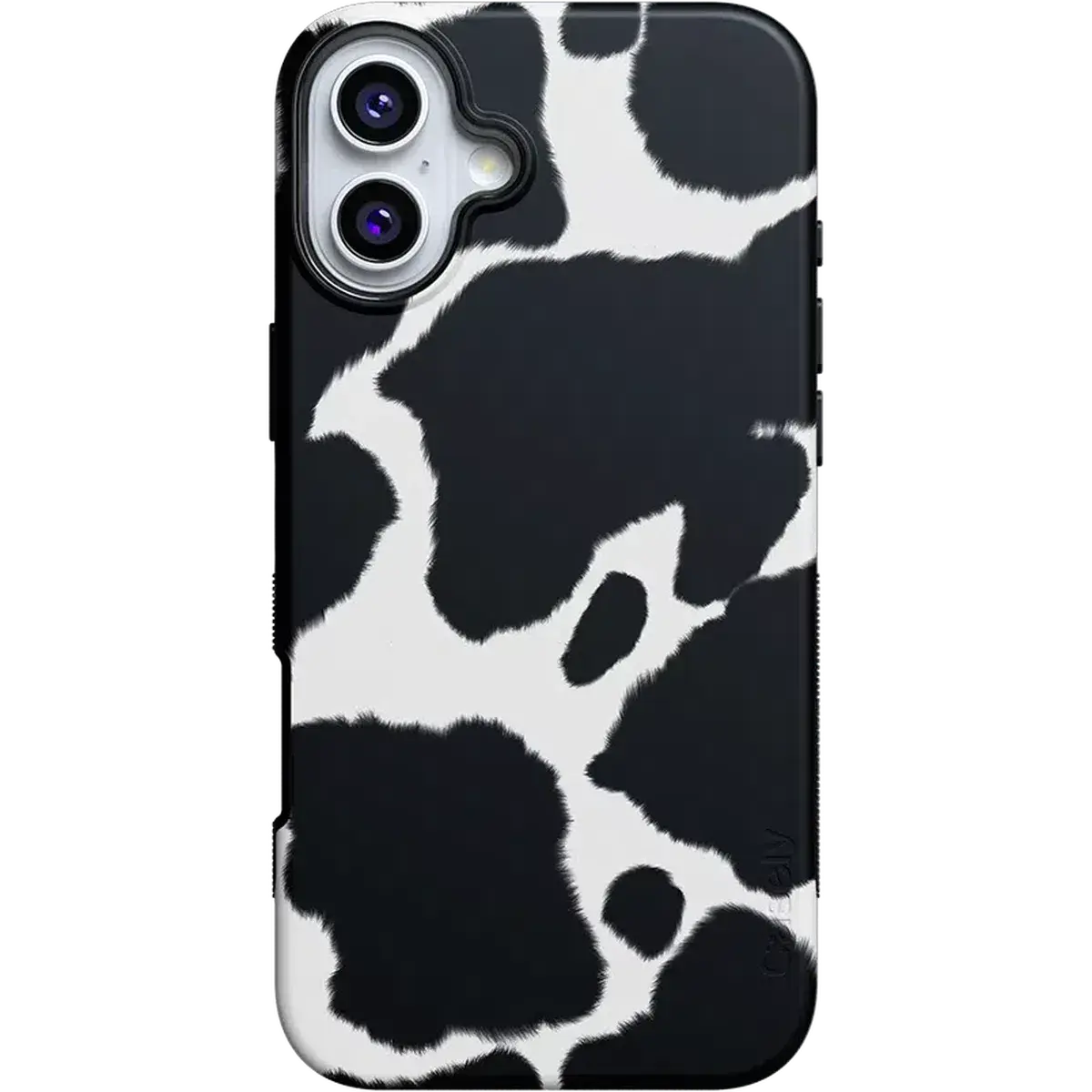 Casely iPhone 16 Plus Case | Current MOOd | Cow Print | Bold Protective Design | Compatible with MagSafe