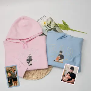 Custom Embroidered Mom Hoodie – Personalized Gift with Photo & Kids Names for Mother’s Day Birthday or Valentine Day