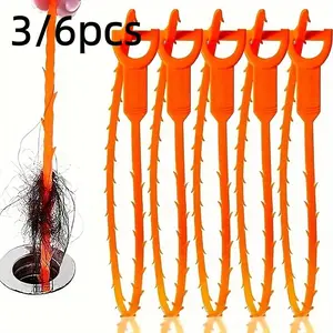 Flexible Drain Cleaning Brush, Reusable Long Tube Cleaner for Kitchen Sink, Shower, Bathtub, Hair Clogs, No Power Needed, Ideal Home Use