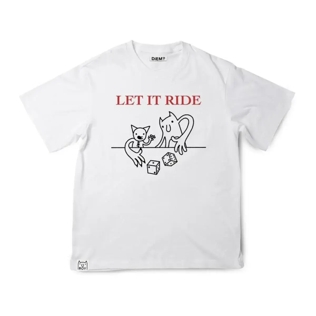 Men's Short-Sleeve Comfy Essential Everyday T-Shirt "LET IT RIDE" (PRE-ORDER), Tops, hhr01, Fabric, Breathable, Casual, Cotton, Fit