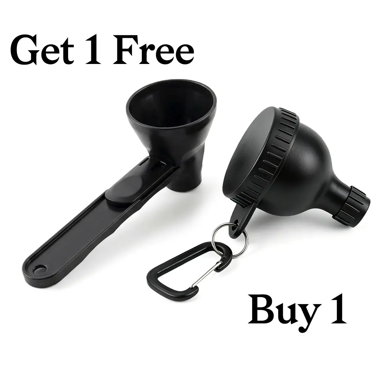 Buy 1 Get 1 Free | Protein Powder Funnel-Mini with Sliding Scoop and Container — High-Quality Funnel for Pre-Workout Creatine Powder, Coffee/Milk/Smoothie/ Chocolate Powder, BPA-Free Plastic Kitchen Utensil, Perfect Gift for Valentine's Day, Father's Day.