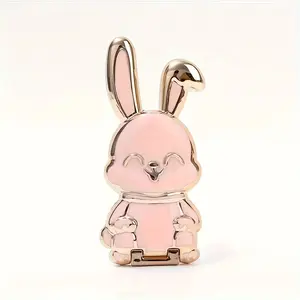 Back-to-Phone Case Holder TikTok Influencer Push-Pull Hardware Lever Desktop Lazy Rabbit Stand
