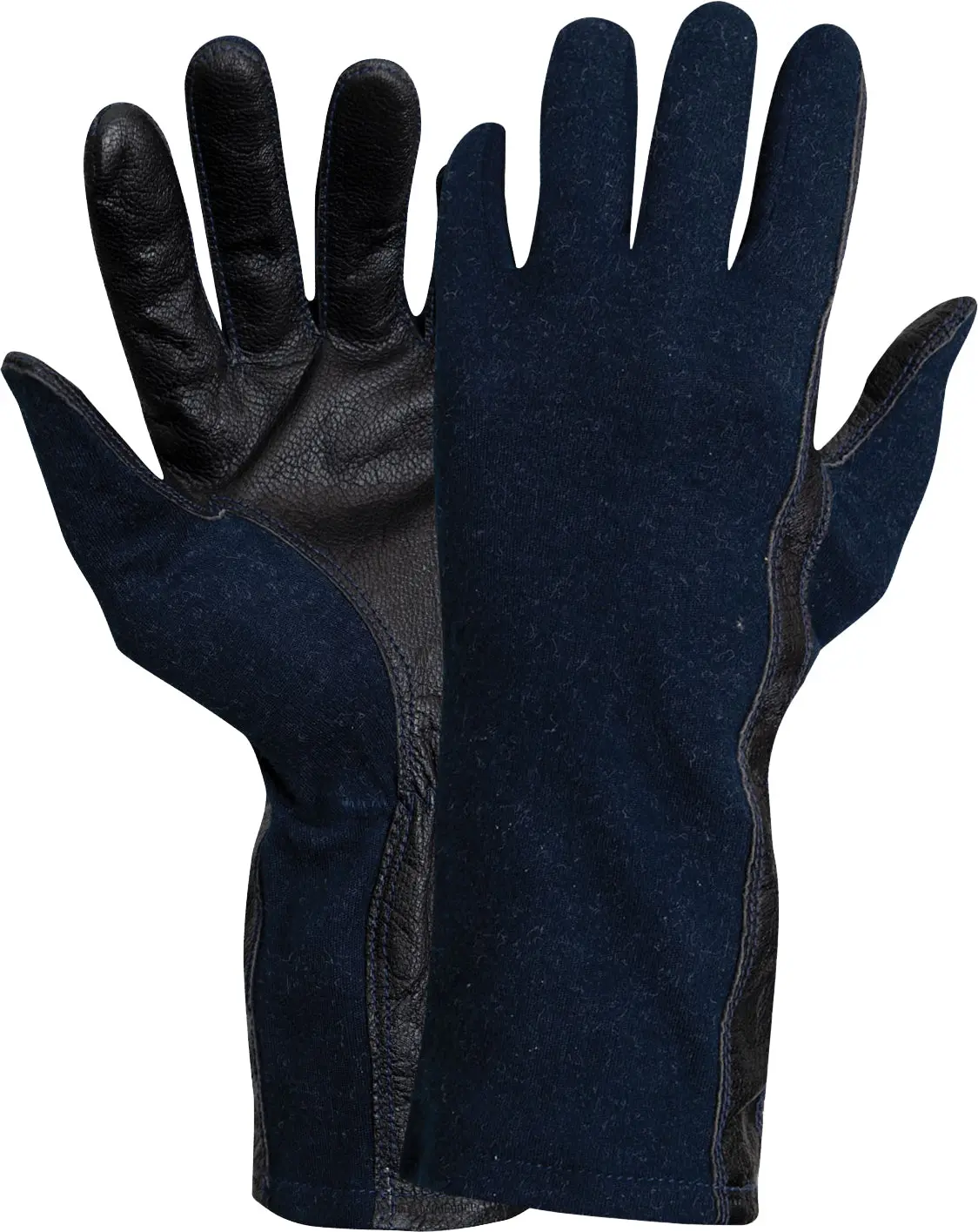 Midnight Navy Blue G.I. Nomex Flight Gloves - Heat Protection, Tactile Skills Support, Machine Washable for Pilots, Military Personnel, Law Enforcement