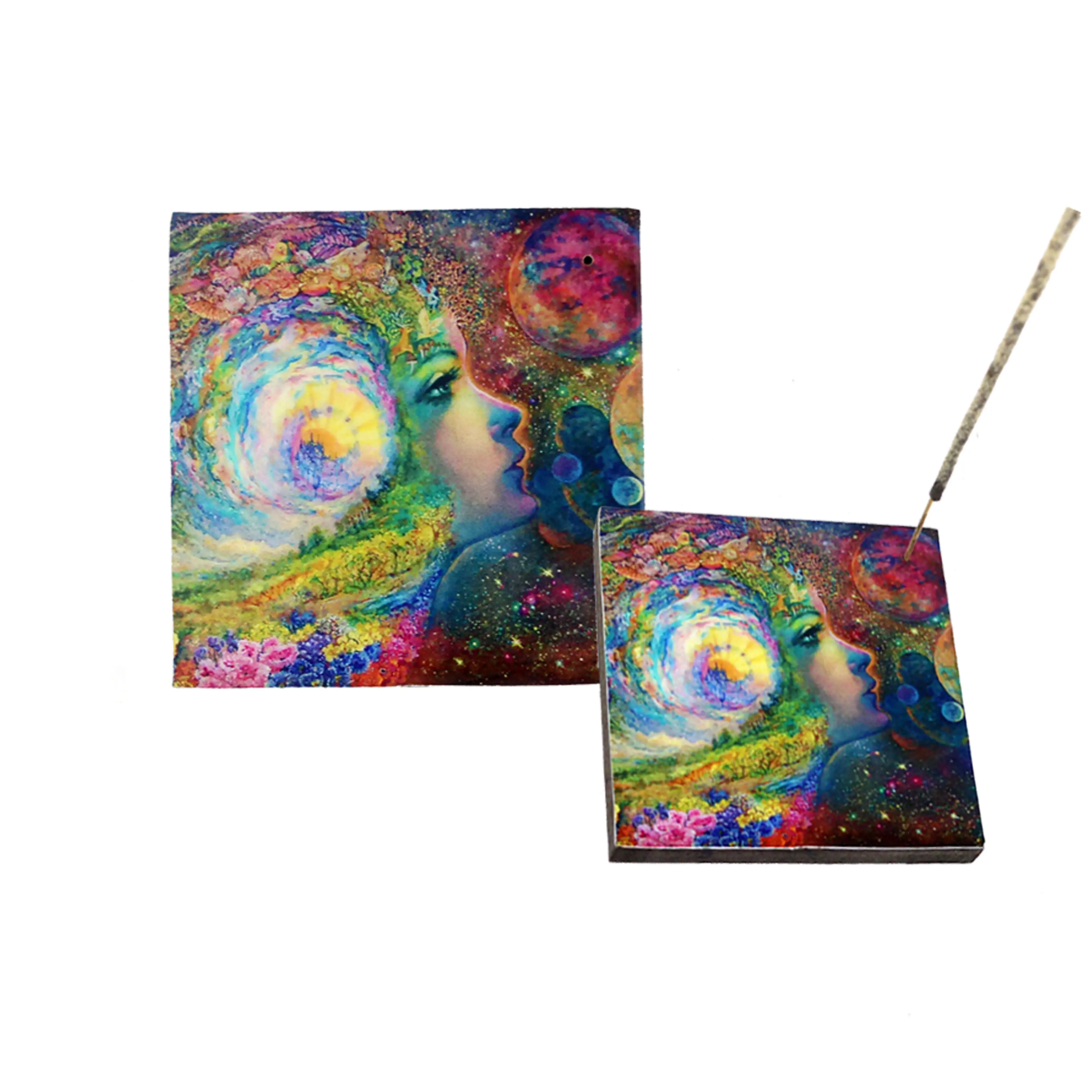 Fairy Dreams 4" Square Incense Burner Ash Catcher