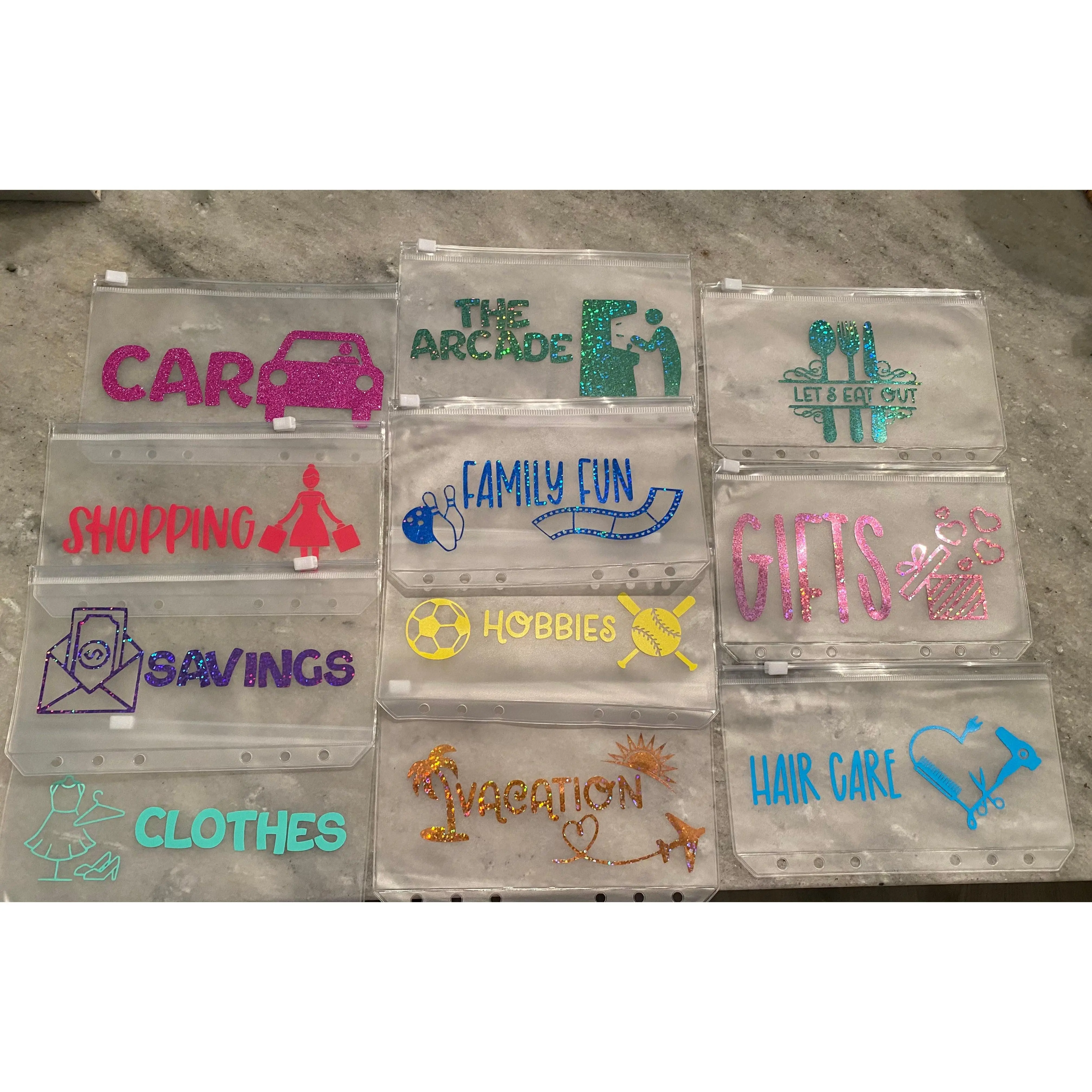 5 Envelopes with labels 5 Envelopes with labels