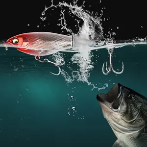 5pcs Artificial Fishing Lure, 12g Simulation Fishing Lure with Hook, Fishing Accessories for Outdoor Fishing Equipment, 10cm Whopper Plopper, Swimbaits, Fishing Lure Bait
