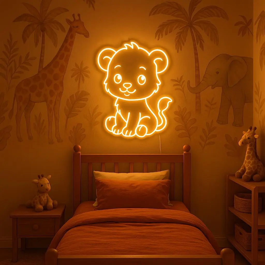 Baby Lion – LED Neon Sign for Nursery & Kids Room | Neon Vibes