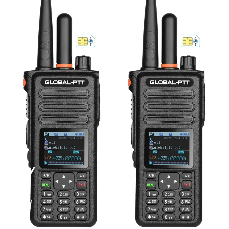(2 Packs)GLOBAL-PTT G8-Plus POC/UHF Dual-mode walkie-talkie Enterprise scheduling Unlimited range real-time intercom two way radios