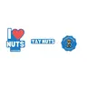 Yay Nuts Mascot Seal Humorous Aesthetic Stickers - Bold and Fun, High-Quality Durable Vinyl DIY Supplies for Scrapbooking & Stamping, Ideal for Snack Lovers to Rep Their Snack Game