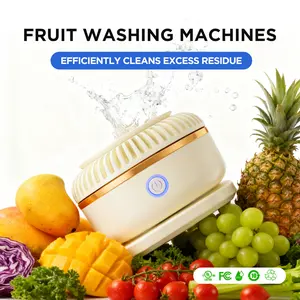 Wireless Home Fruit & Vegetable  Washing Machine - High-Efficiency Cleaning Rotating Food Washer for Fresh Produce - Eco-Friendly - Clean Eating & Juicer Use - Ideal Gift for Kitchen 2026