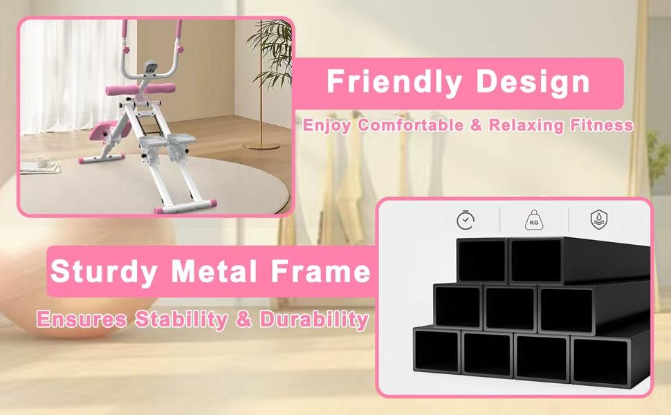 【KINMAC】2 In 1 Stair Stepper & Ab Workout Machine - Multi-Function Trainer-Upgrade Stairmaster & Ab Trainer Machine Workout Equipment For Home Gym Office
