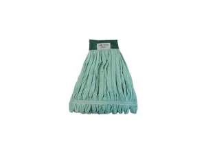 Boardwalk - BWKMWTMGCT - Microfiber Looped-End Wet Mop Heads, Medium, Green, 12/Carton