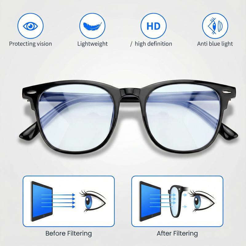Blue Light Blocking Glasses,Computer Reading/Gaming/TV/Phones Glasses for Women Men