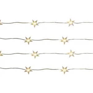 LED Star String Light Battery Powered 30 Lamps Twinkle Effect 9.8ft for Bedroom Party Wedding Christmas Tree Indoor Outdoor Decoration