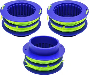 KLS 124-03 Spooled Trimmer Line 0.080-in 16Ft 3-Pack,Compatible with Kobalt 24- Max Weed Wacker String Trimmer,Dual-line Replacement Spool for Kobalt Weed Eater String