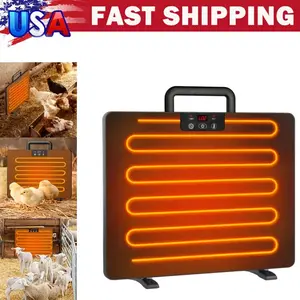 TazTir Chicken Coop Heater 120 Watts Radiant Heat Chicken Heater Energy Efficient Design Safer Than Brooder Lamps Heater for Chicken Coop, Heating Wire UL-Compliant Two Ways to Use, 11.8''x15.7'',Heating For Small Animals Portable