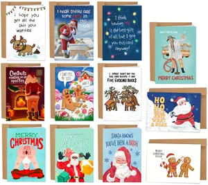 Sleazy Greetings Hilarious Assorted Bulk Christmas Cards - Funny Variety Pack with Envelopes for Adults Sleazy Greetings Hilarious Assorted Bulk Christmas Cards - Funny Variety Pack with Envelopes for Adults