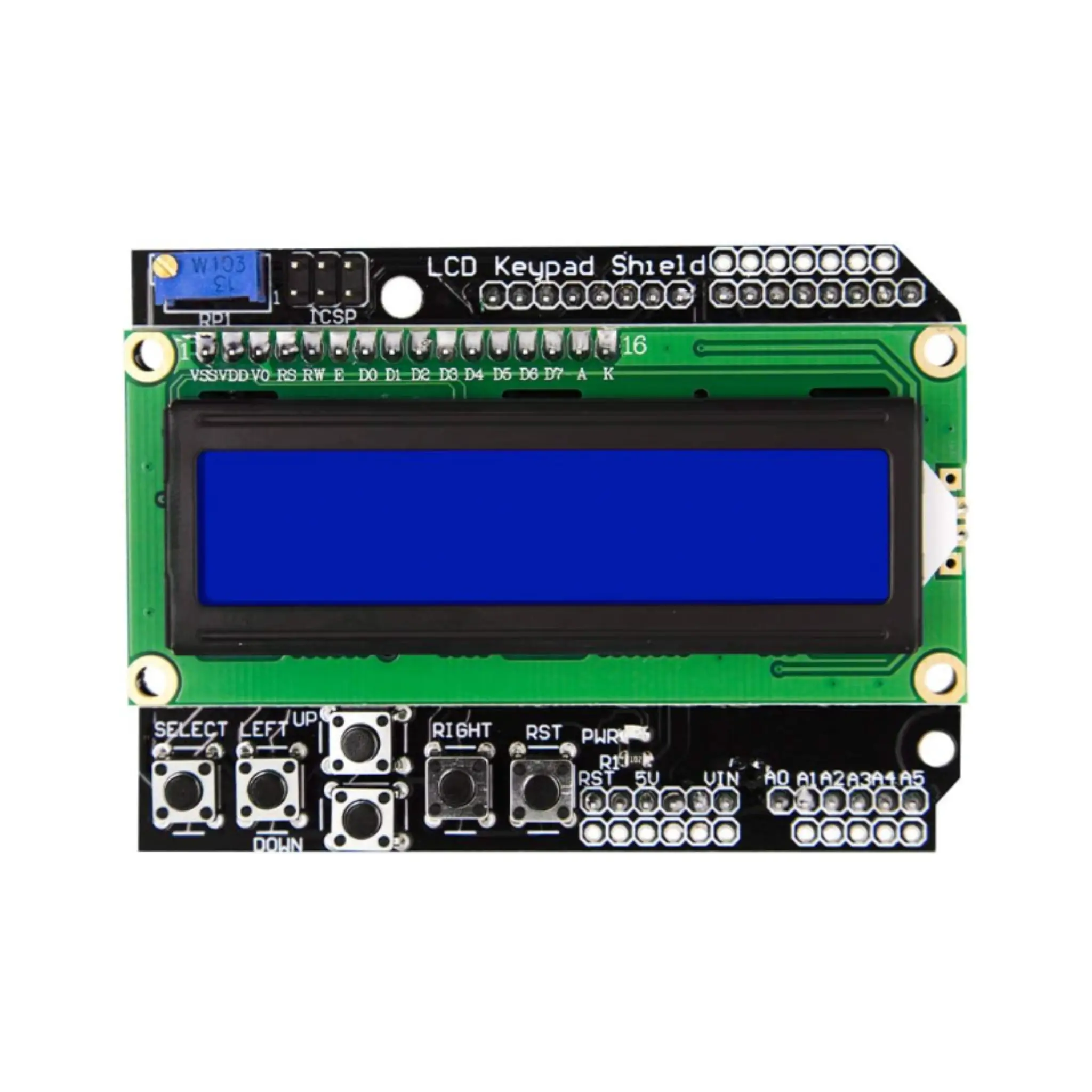 LCD1602 16x2 Keypad Shield for Arduino & Raspberry Pi
