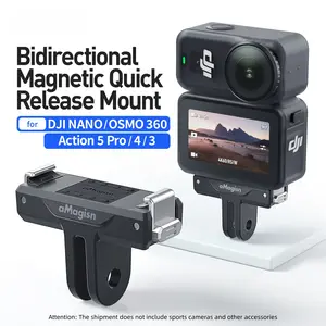 Dji Nano Osmo360 Action5 Pro 4 3 Dual Magnetic Quick-Release Accessories, Versatile Camera Mounts for Dji Devices, Durable & Easy-To-Use