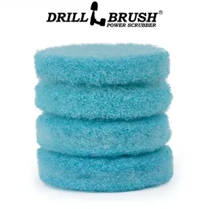 4 Inch Light Blue Scrubbing Pad Refill