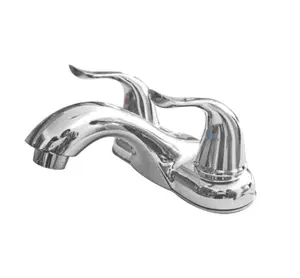 Elegant Lavatory Faucet with Swan Lever Handle for Simple Functional Design Unique Look in Chrome Finish