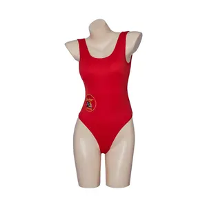 Pam and Tommy Cosplay Costume Red Baywatch Swimsuit for Women Pamela Anderson One Piece Bodysuit Bikini