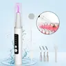 NBGRLVS Oral Plaque & Tartar Remover Kit - Anti-Cavity Teeth Cleaner with 5 Adjustable Modes, High-Frequency Vibration, LED Light, USB Port, 1500mAh Rechargeable Battery, Touch Control, 3 Removable Heads for Adult Dental Care & Whitening