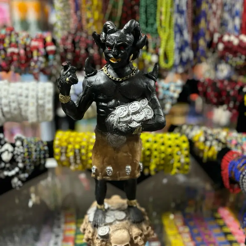 Medium Black Devil Statue