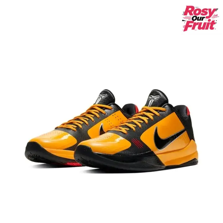 Bright Orange Gloss Panel Ball Trainers Dark Black Side Graphic Accent Red Heel Tab Shock Absorb Solid Black Rubber Outsole Daily Street Casual Footwear