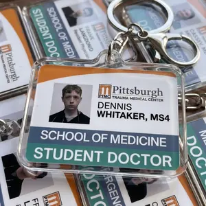 The Pitt ID Badges Keychain, Trending Keychain, The Pitt acrylic keychain, Fan Merch,  Custom Handmade Gift