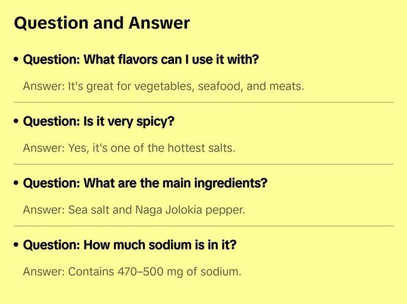 Ghost Pepper Sea Salt Flavor Natural