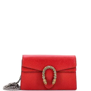 Pre-owned GUCCI Leather Clutches & Wristlets Dionysus Bag Super Mini by Rebag