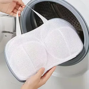 Anti-Deformation Bra Washing Bag, Zipper Mesh Material, Ladies Bra Protection Pocket, Suitable for Washer Cleaning