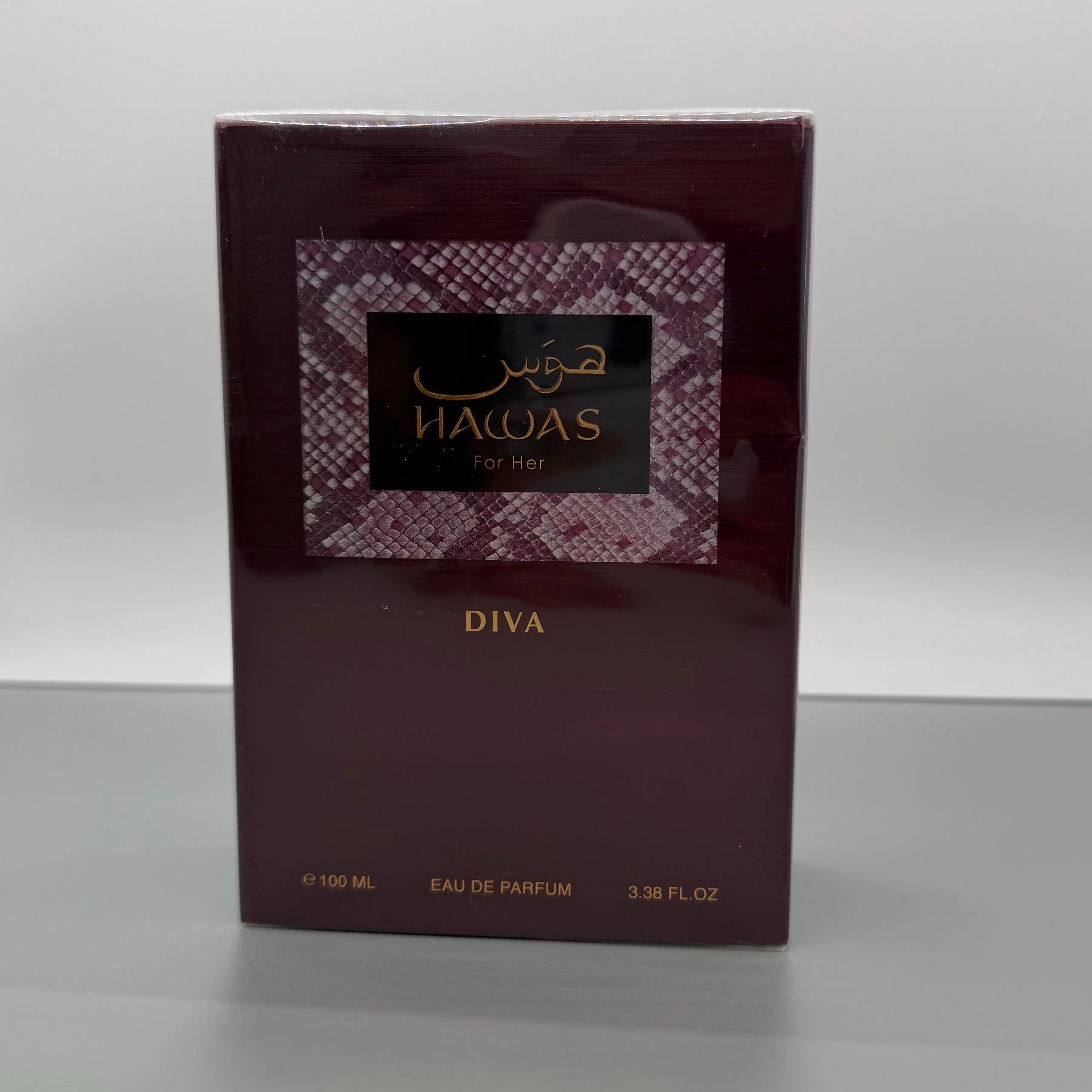 Rasasi Hawas For Her Diva Eau de Parfum - Aromatic Luxurious Fragrance, Long-Lasting Fruity Floral EDP Sprays with Woody Notes, Daily Wear Floral EDP, 100mL/3.38 oz Single Item Women's Fragrance, Spray On Skin