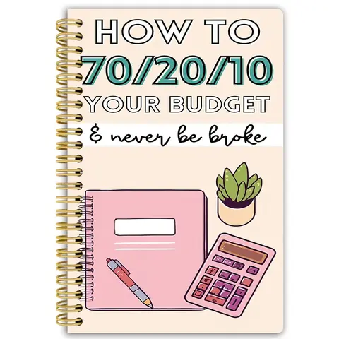 Family Financial Planning Spiral Notebook, Monthly Budget Planner, Expense Tracker, Income Record and Savings Goal Journal for Home or Office