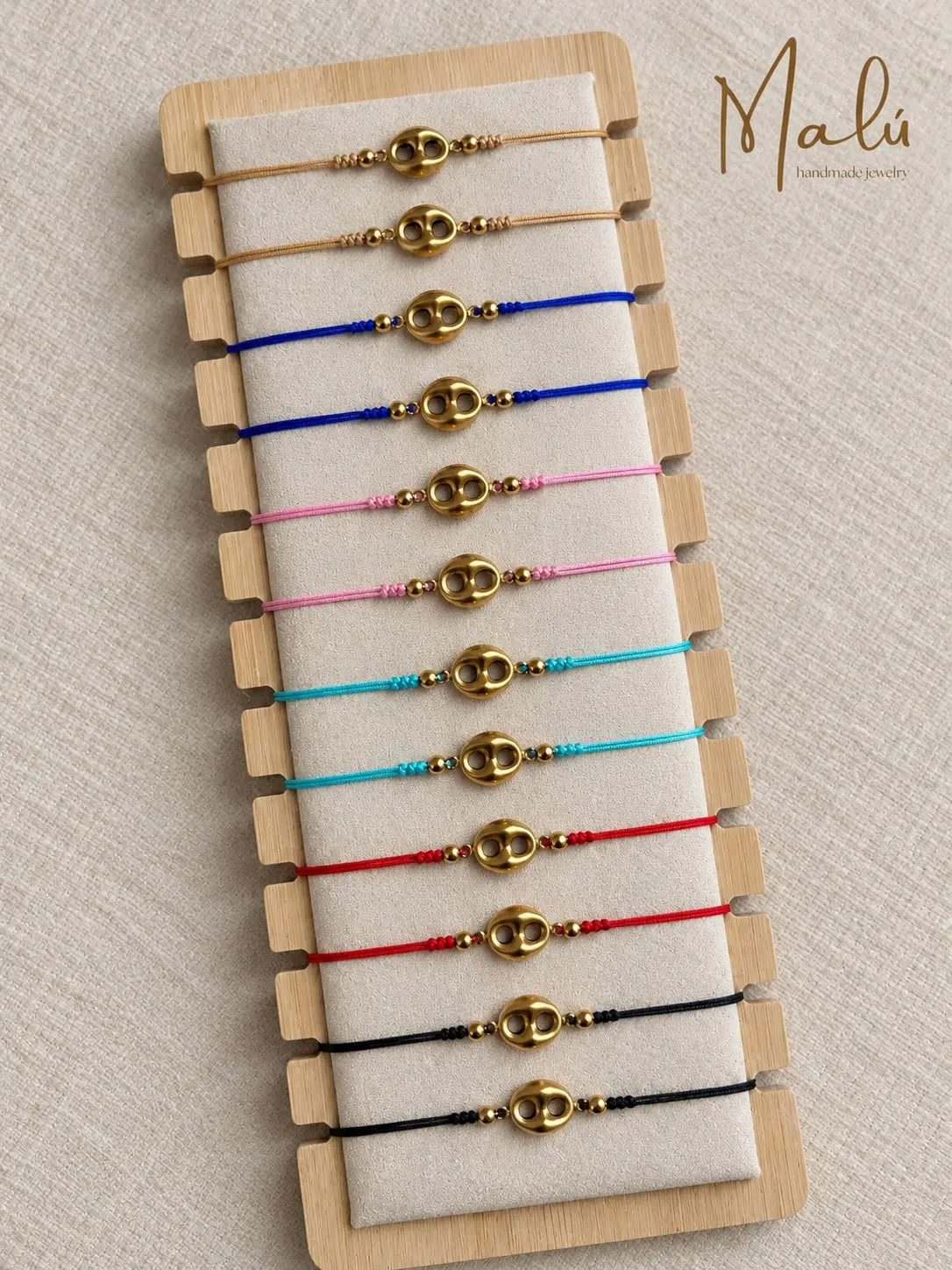 Cira Double Ring Bracelet Handmade Bracelet | Cord and Beads | Everyday Fashion Design