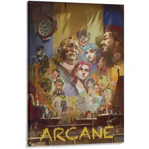 Arcane Canvas Poster Wall Art Decor Print Picture Paintings for Living Room Bedroom Decoration