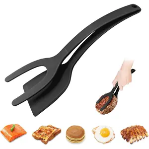 Spatulas, High Heat Resistant  Cooking Tongs,  Kitchen Utensils, Spatula Tong, Egg Flipper Spatula for Non Stick Frying Pan, Ideal Cookware for Fish, Eggs, Pancakes