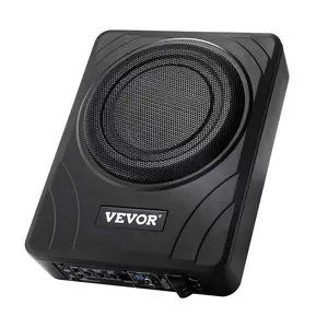 VEVOR 8" 300W Under Seat Car Subwoofer Slim Powered Car/Truck Subwoofer System